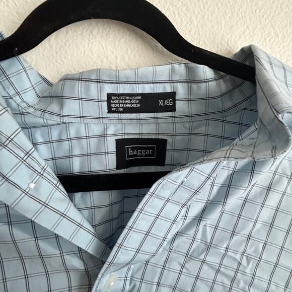 Hagger Short Sleeve Button Down‎ Straight Pocket Shirt XL - Picture 3 of 5